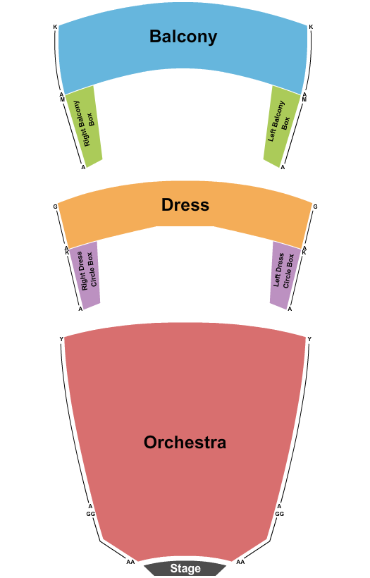 Chrysler Hall Seating Chart: Endstage 2