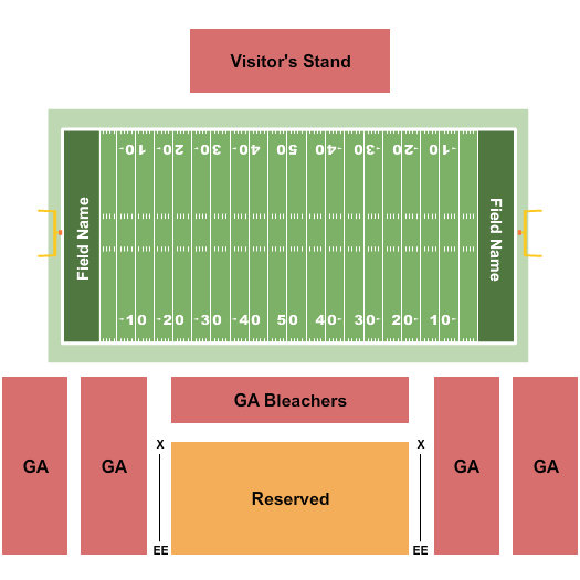 Chryst Field at Biemesderfer Stadium Seating Chart: Football