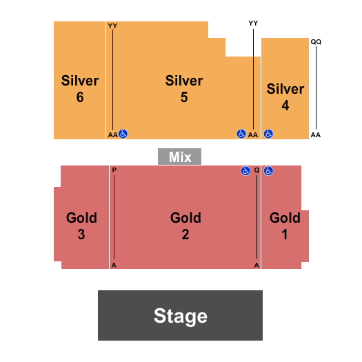 Chukchansi Gold Resort And Casino Seating Chart: Endstage Outdoor Pavilion 3