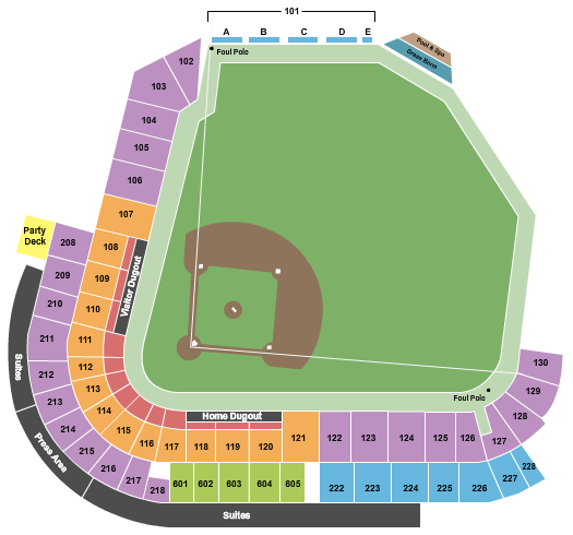 Chukchansi Park Seating Chart: Baseball