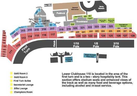 Churchill Downs Map