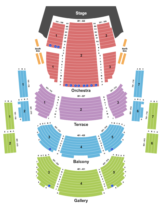Corbett Auditorium Seating Chart