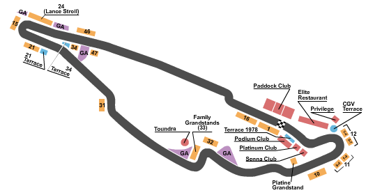 Circuit Gilles Villeneuve Seating Chart: Racing 2