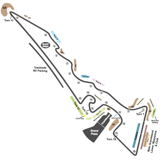 Circuit of The Americas Map