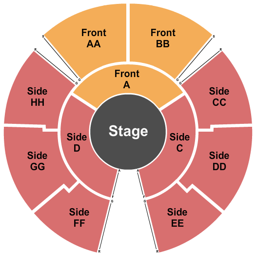 Woodbridge Center Lot Seating Chart: Circus Vazquez 2