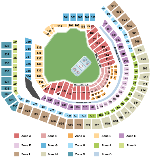 Merlo Field Seating Chart