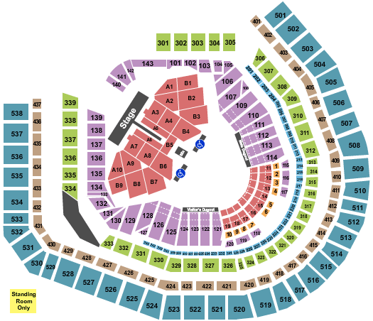 Maroon 5 Pepsi Center Seating Chart