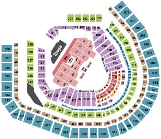 Citi Field Seating Chart: My Chemical Romance