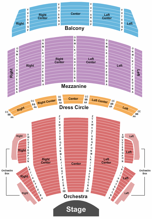 Citizens Bank Opera House Seating Chart: End Stage 3