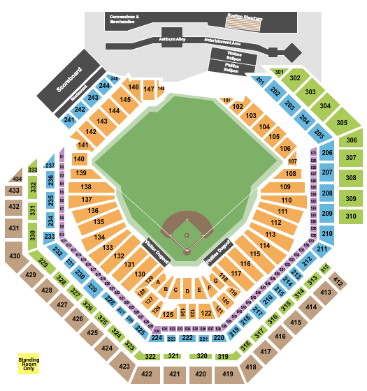 Citizens Bank Park Seating Chart: Baseball