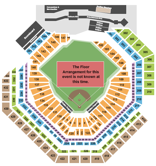 Citizens Bank Park Seating Chart: Generic Field