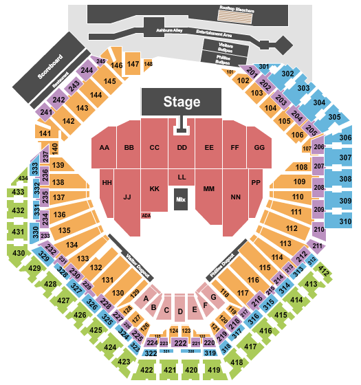 Citizens Bank Park Seating Chart: Green Day