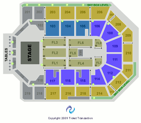 Citizens Bank Arena Concert Seating Chart