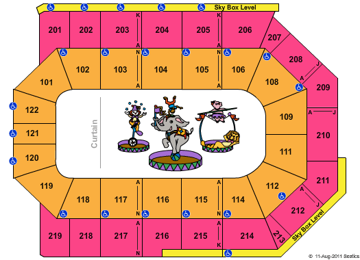 Citizens Business Bank Arena - Ontario Seating Map