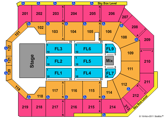 Citizens Business Bank Arena Seating Chart