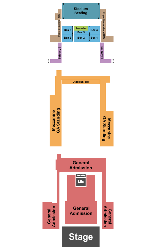 Citizens House Of Blues - Boston Seating Chart: Endstage GA