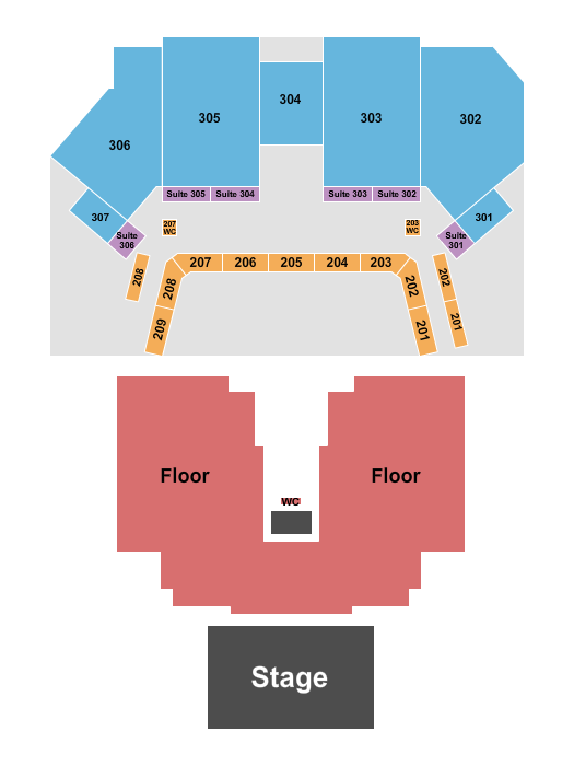 Citizens Live at The Wylie Seating Chart: Endstage GA Floor