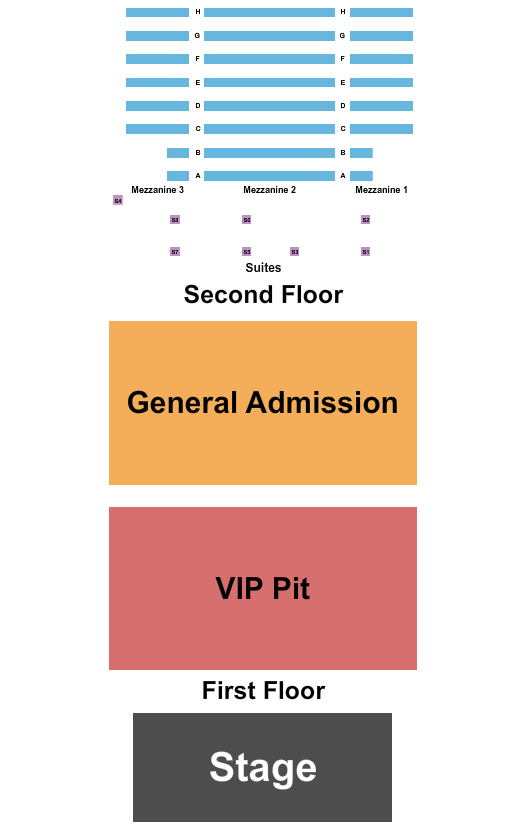 Citrus Live Seating Chart: Endstage GA Floor