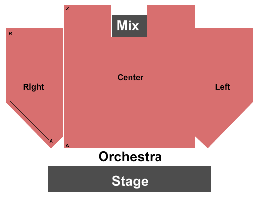City Hall Live Seating Chart: End Stage