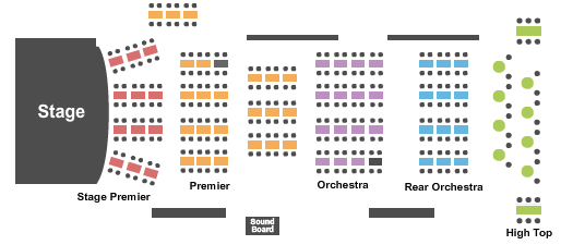 City Winery - Boston Seating Chart: Endstage Tables No Gallery