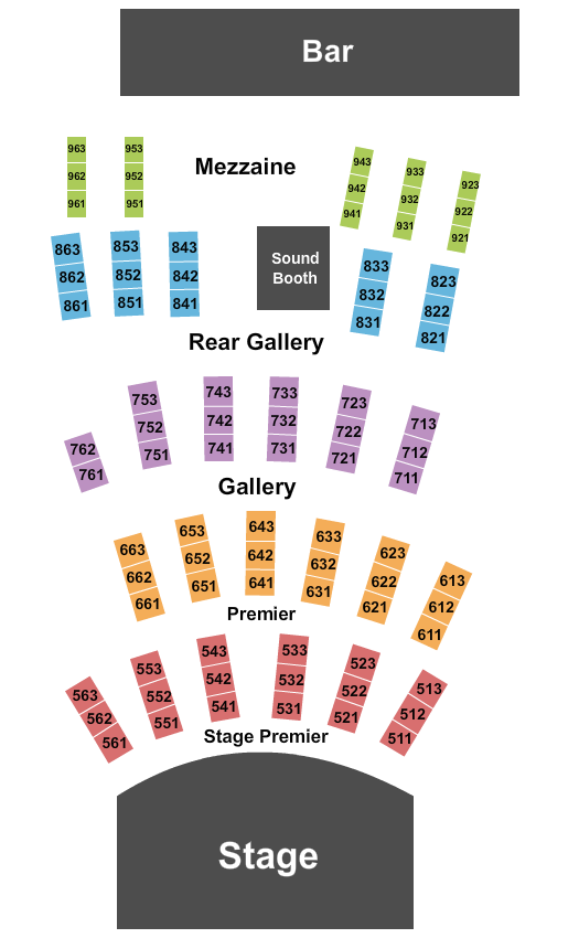 City Winery - Philadelphia Seating Chart: Endstage 3