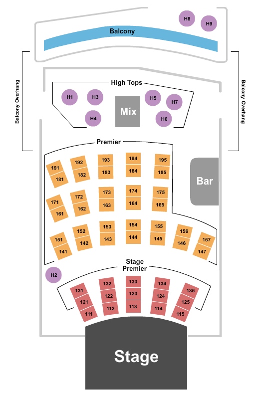 City Winery - Pittsburgh Seating Chart: Endstage 2