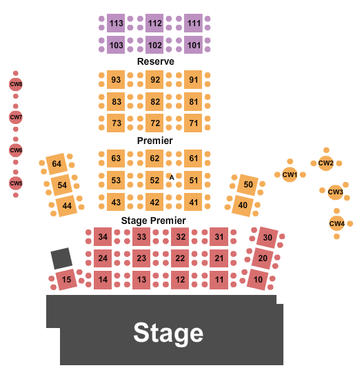 City Winery At City Foundry STL Seating Chart: Stage Premier/Premier/Reserved 2
