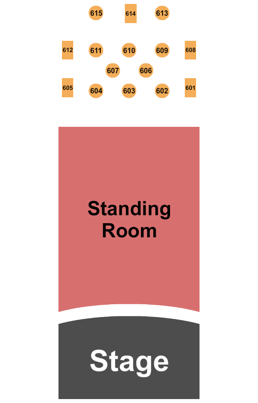 City Winery - Boston Seating Chart: Endstage SRO