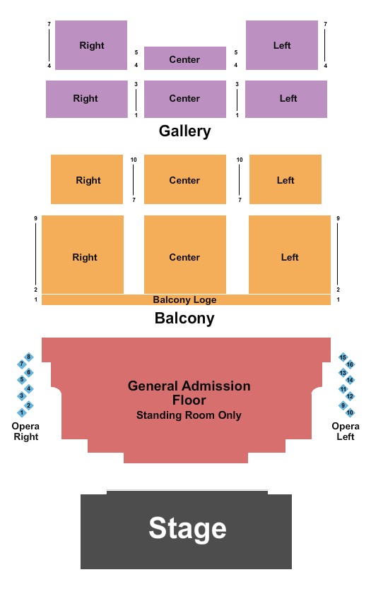 Fillmore New Orleans Seating Chart