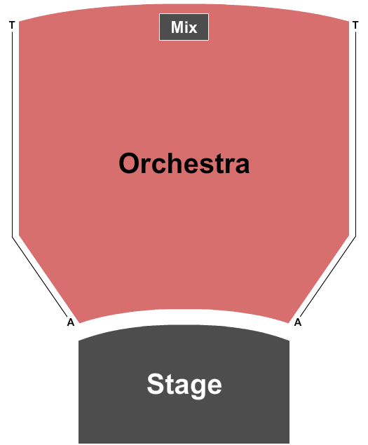 Clarence Brown Theatre - Mainstage Seating Chart: Endstage-2