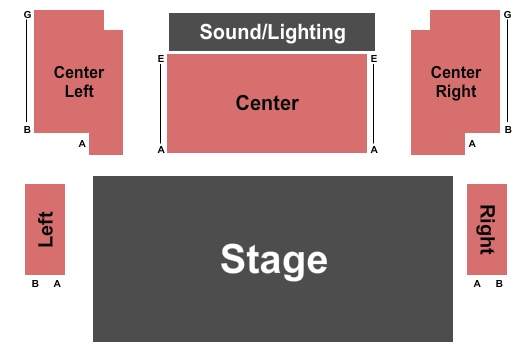 Class Act Theater Seating Chart: Endstage 2