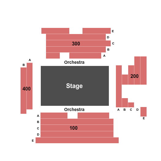 Angelson Theater At Classic Stage Company Seating Chart: Endstage