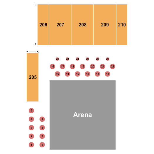 Clay County Regional Events Center Seating Chart: Rodeo