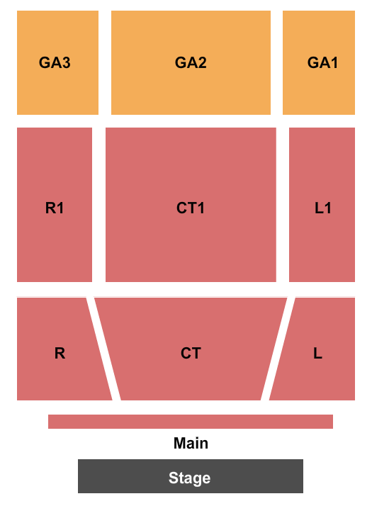 Clearwater River Casino Seating Chart: End Stage