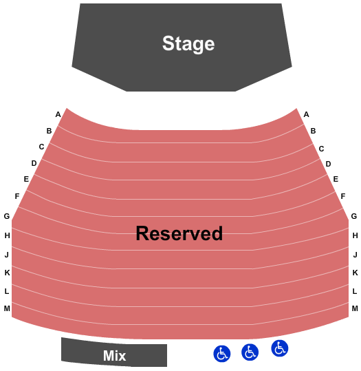 Cleland Community Theatre Seating Chart: End Stage