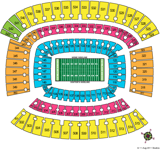 FirstEnergy Stadium Seating Chart