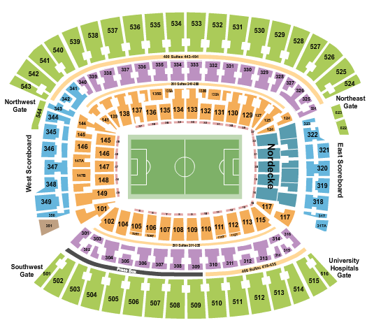 Huntington Bank Field Seating Chart: Soccer 2