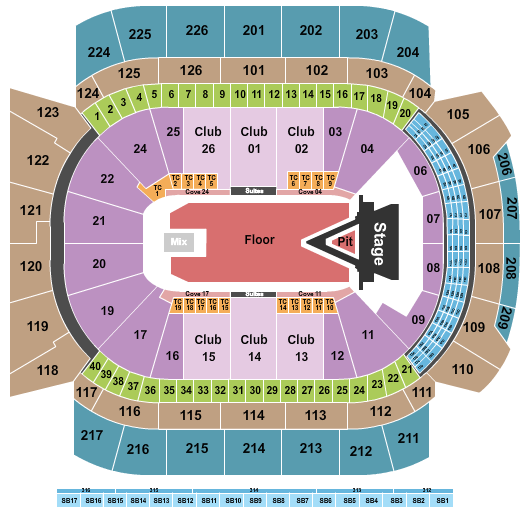 Climate Pledge Arena Seating Chart: Aerosmith 2023