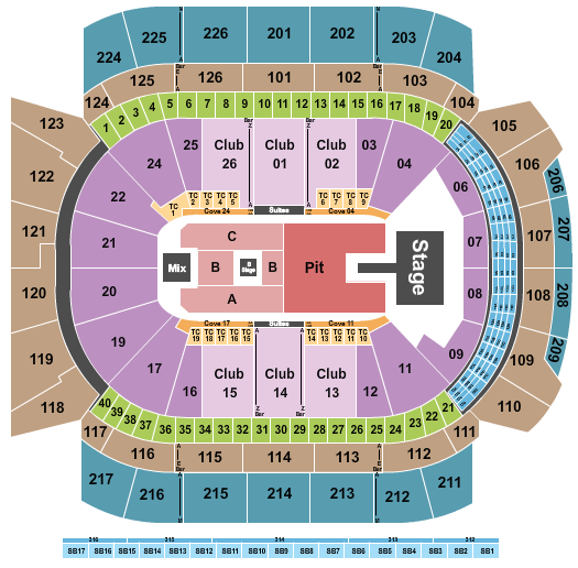 Climate Pledge Arena Seating Chart: Alex Warren