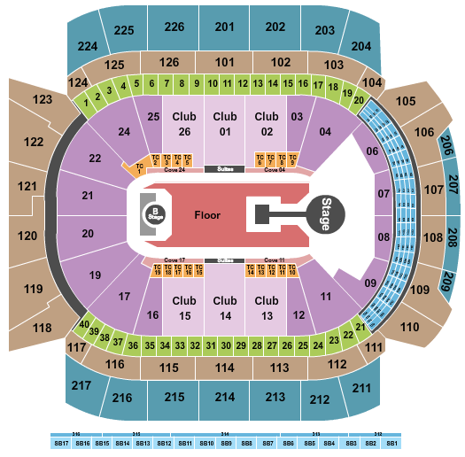 Climate Pledge Arena Seating Chart: Childish Gambino