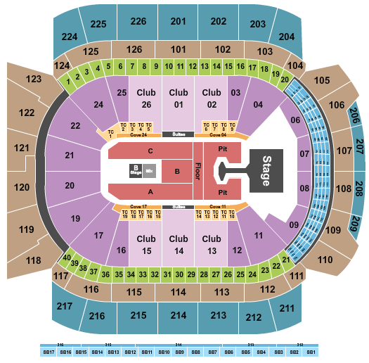 Climate Pledge Arena Seating Chart: Disturbed