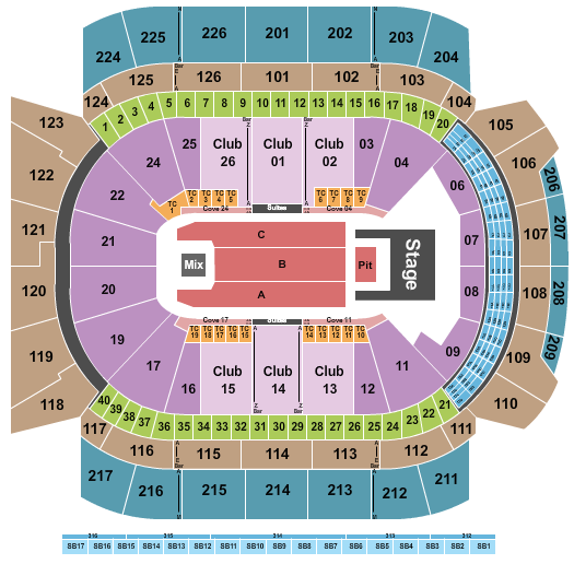 Climate Pledge Arena Seating Chart: Doja Cat