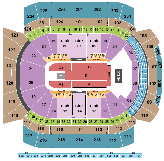 Climate Pledge Arena Seating Chart: Endstage FLR RSV