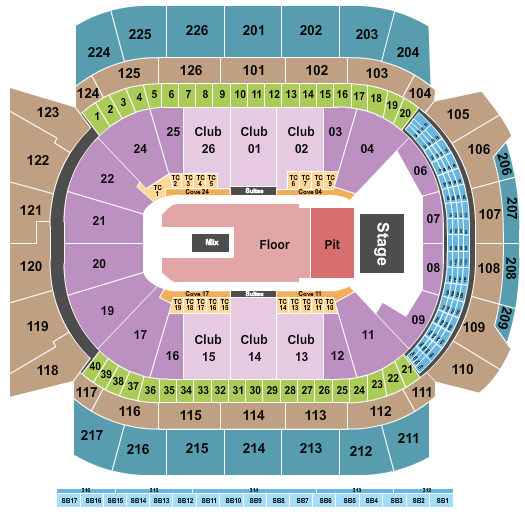Climate Pledge Arena Seating Chart: Endstage GA Pit & Floor