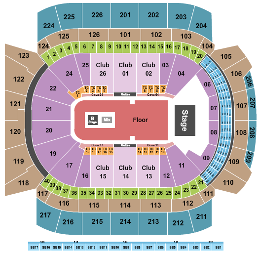 Climate Pledge Arena Seating Chart: Endstage GA Floor 3