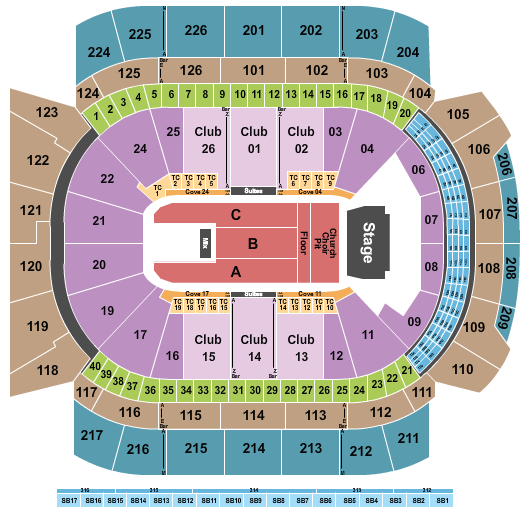 Climate Pledge Arena Seating Chart: Eric Church