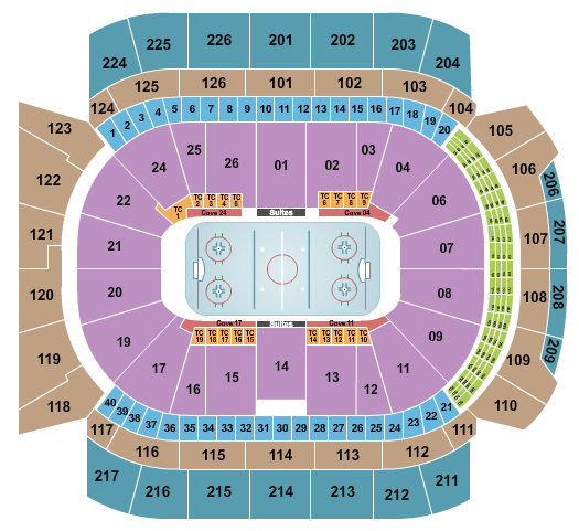 Climate Pledge Arena Seating Chart: Hockey 2