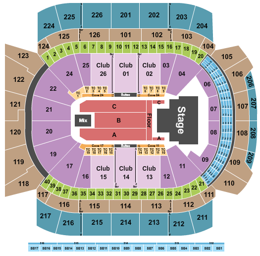 Climate Pledge Arena Seating Chart: I-dle