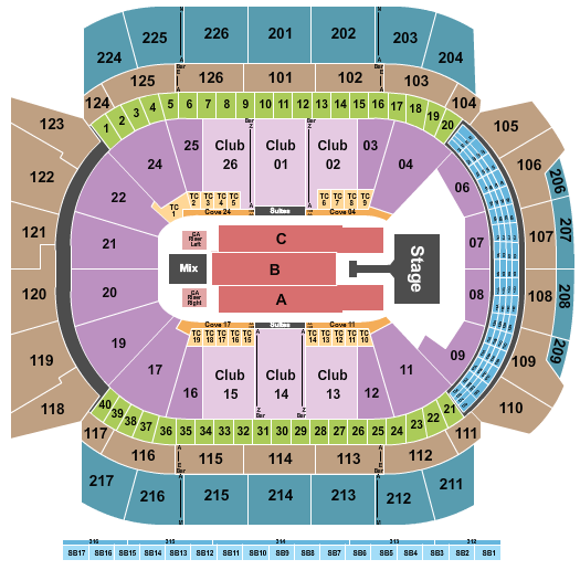 Climate Pledge Arena Seating Chart: Jonas Brothers