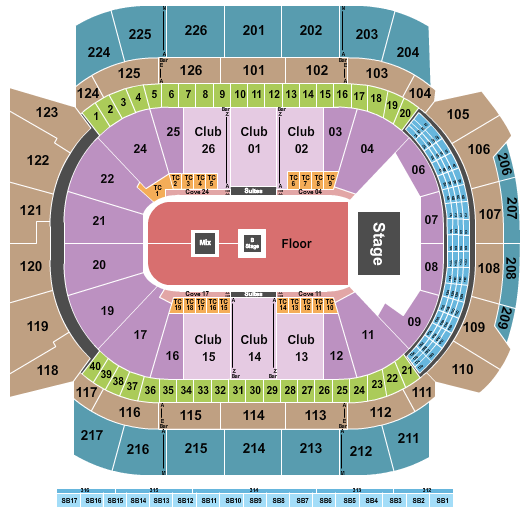 Climate Pledge Arena Seating Chart: Kaytranada